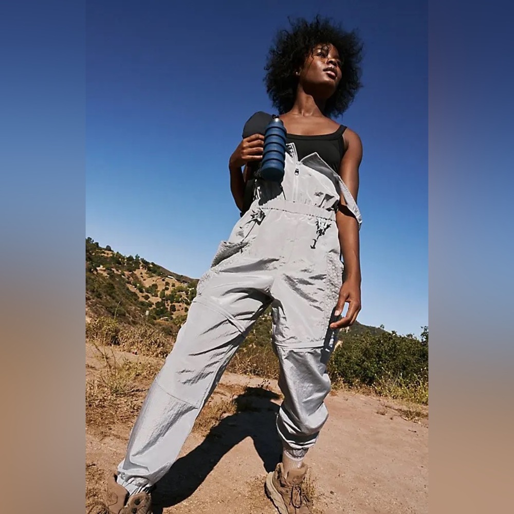 New Free People✨Chaparral Convertible Hike Onesie- Blue Smoke - Picture 2 of 7